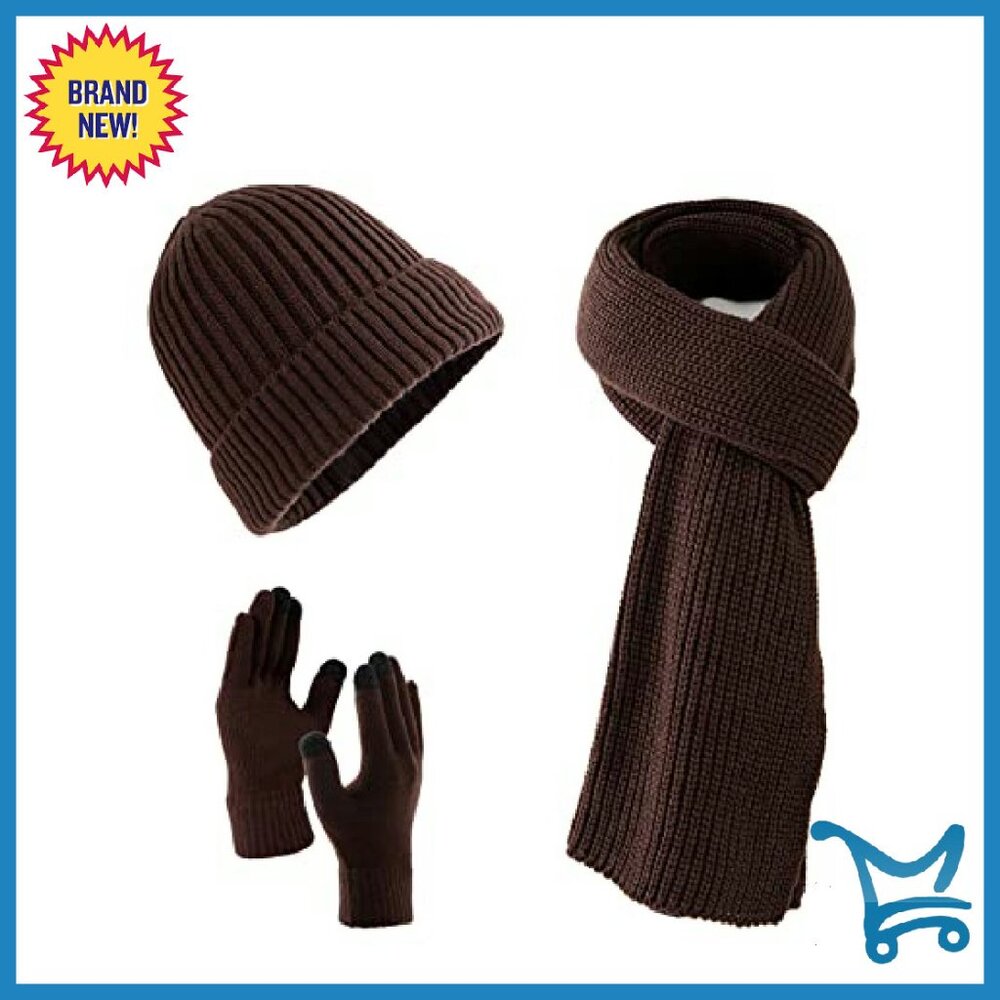 Fleece Lined Winter Set With Touchscreen Gloves, … - image 2